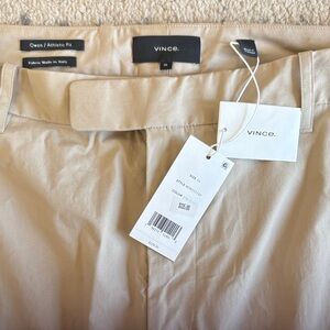 Vince Men's Owen/ Athletic fit Cotton pants size 36